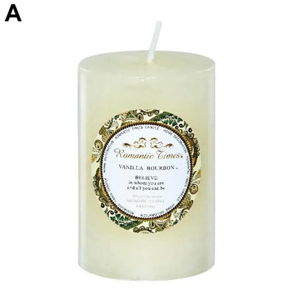 Household Smokeless Column Wax Scented Candles Church Holiday Wedding Scented Birthday Buddhist Candles Home Decoration
