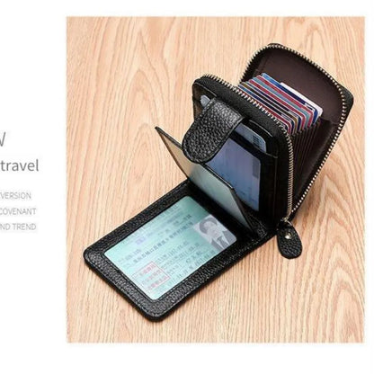 Multiple Slots for ID And Bank Cards High Capacity Men's Driver License Card Holder Anti-Magnetic Credit Card Wallet |...