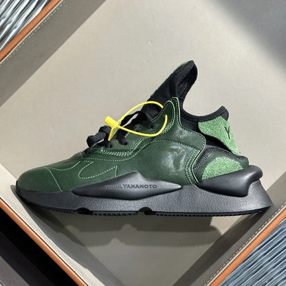Handcrafed Casual Sneakers Man Platform Leather Canvas Sports Running Shoes Zip Upper Trainers Breathable Men Footwear Man Shoes