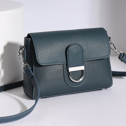 Designer Bag Luxury 100% cowhide Crossbody Handbag for Women Travel Handbag Fashion Shoulder Messenger Bag Ladies Small Flap Bag - Kimlud