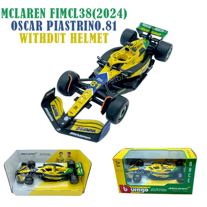 Bburago 1: 43 McLaren 2024 MCL38 Miami GP Formula Racing Alloy Car Model Toy