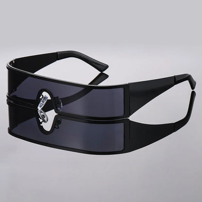 High-end Cyberpunk Style Men's Glasses, Fashionable Design with Future Tech Narrow Frames, Suitable for Parties and...