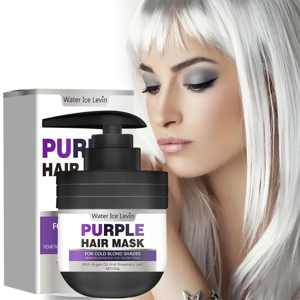 Purple Keratin Hair Mask Repairing For Hair Damaged Maltreated Moisturizing Nourishing Repairing Hair Mask Hair Care...