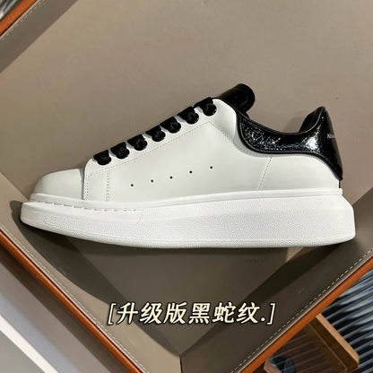 Handcrafted Leather Casual Sneakers Man Platform Trainers Unisex Originality Flat Loafers Men's Footwear