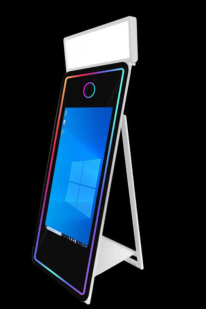 Photo Booth 70inch Magic Mirror Photo Booth with 43inch Touch Screen Magic Photo Booth Flight Case For Wedding Party...
