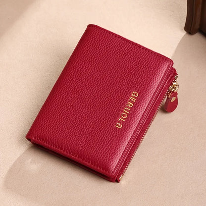GERUOLA Wo's RFID Blocking Wallet - Slim Lightweight 2-in-1 Zippered Card Holder & Coin Purse, Foldable Compact Design...
