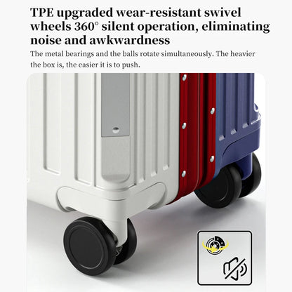 SUSHIMU  small 18-inch suitcase, carry-on case for women, short-distance trolley case, business combination lock suitcase,