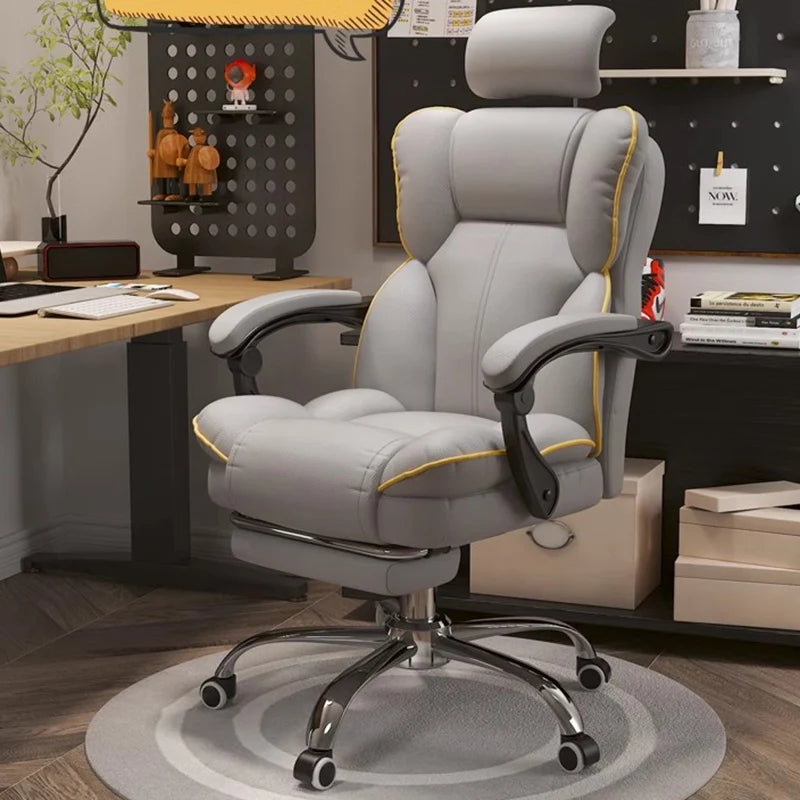 Rolling Wheels Office Chair Cheap Lightweight Footrest Reading Backrest Luxury Office Chair Ergonomic Taburete Salon...