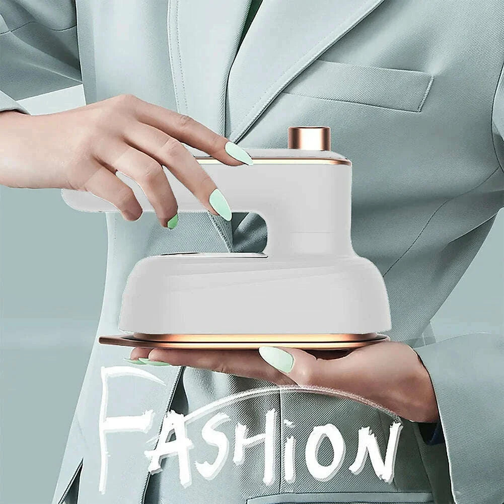 Mini Garment Steamer Handheld Wet Dry Clothes Fabric Steam Iron Portable Small Ironing Machine for Household