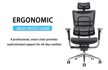 Commercial Furniture 3D Adjus Mesh Chair Ergonomic Office Chair 1 Piece Aluminum Modern 4 Lift 5 Years Optional - Kimlud