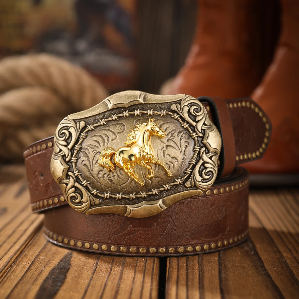 Vintage and fashion collision!  PU leather alloy buckle waistband, for both men and women, to create a personalized western styl