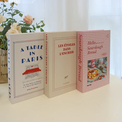 3Pcs Foldable Fashion Fake Books Living Room Decoration Designer Books Coffee Table Ornaments Club Hotel Room Villa Prop Books