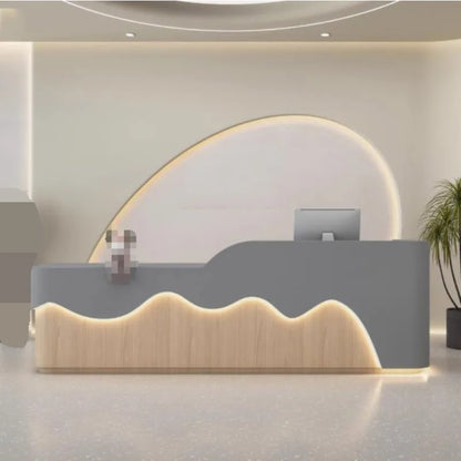 Executive Curved Reception Desks White Design Best Display Reception Desks Shelves Beauty Comptoire Accueil Commercial Furniture