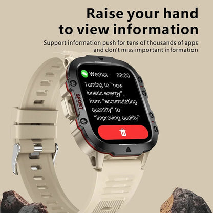 QX11 Smart Watch 1.96inch Large Screen HD Bluetooth Call SOS Voice Assistant Men Women Smartwatch Sports Fitness Tracker