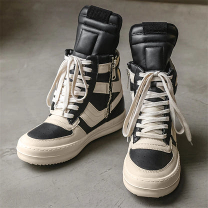 Men Sneakers Casual Shoes Ankle Boots High Top Boots Outdoor Walking Sneakers Lace Up Comfortable Sports Shoes Running Tennis