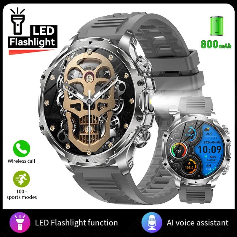 2025 New Men Outdoor Sport Smart Watch 1.9" HD Touch Screen 800mAh Battery Life 100+ Fitness IP68 Waterproof for xiaomi watch