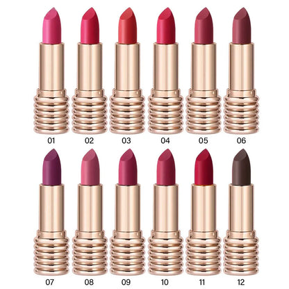 1pc Matte Lipsticks Waterproof Velvet Nude Lipstick Sexy Red Lip Stick Pigment Makeup Pink Lip Gloss Long Lasting Makeup