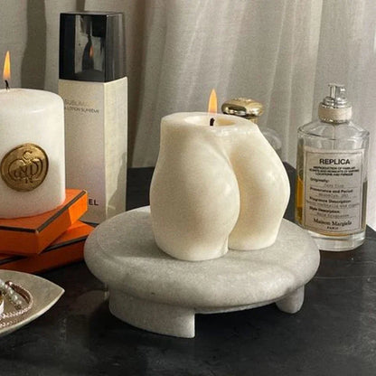 3D Large Hip Candle Mold Plump Ass Torso Candle Silicone Mold Buttock Scented Candle Aromatherapy Women Chest Soap Plaster Mould