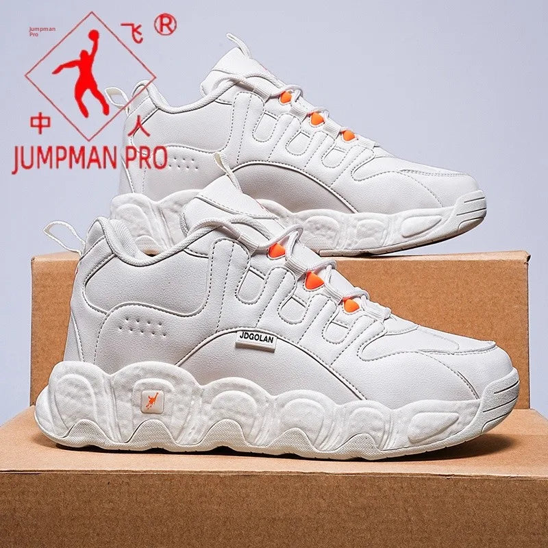 Jordan Grant Men's Shoes Versatile Thick Bottom Shock Absorption Heightening Student Wear-Resistant Dad Shoes Sporty Style - Kimlud