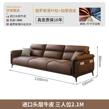 Leather Modern Living Room Sofas Nordic Minimalist Lazy Luxury Living Room Sofas Europe Recliner Woonkamer Banken...
