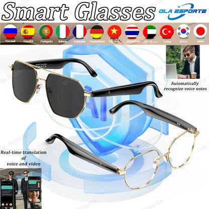 For Xiaomi Smart Glasses AI Intelligent Translation Wireless Bluetooth Real-time Simultaneous Interpretation Headset Sunglasses