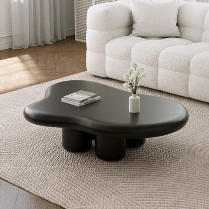 Nordic Style Household Furniture Coffee Table Cloud Shaped Dining Table Wooden Irregular Coffee Table - Kimlud
