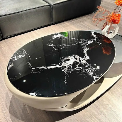 Italian Luxury Coffee Table Decoration Modern Clear Minimalist Coffee Table Unique Aesthetic Mesa Auxiliar Postmodern Furniture - Kimlud