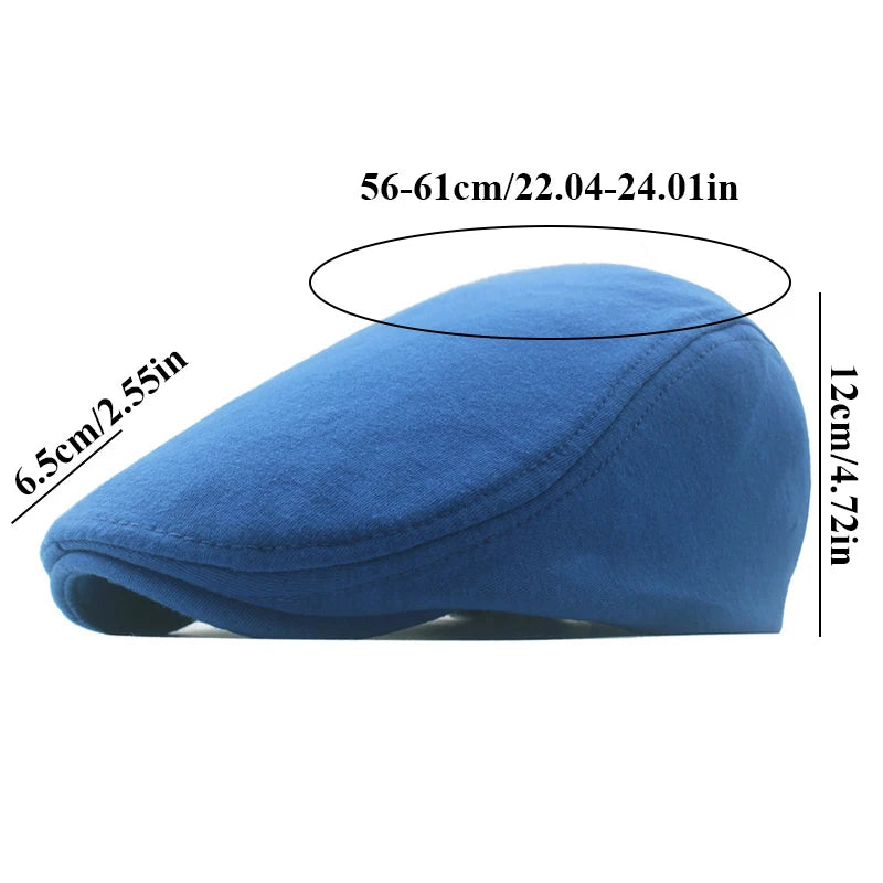 Fashion New Men's Casual Newsboy Hat Flat Cap Winter And Autumn Retro Beret Hat Wild Casual Hats Octagonal Cap Winter...