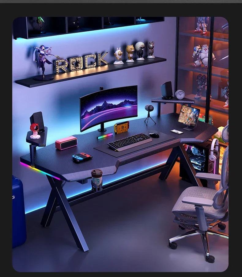 NEW  High End Console Computer Desks Organizers Setup Modern Bedroom Computer Desks Gadgets Creativity Mesas