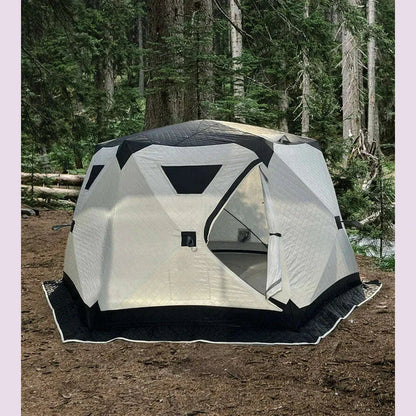 Outdoor Hexagon mobile sauna hub tent portable  cube hiking insulated ice fishingpersowinter camping hot tent