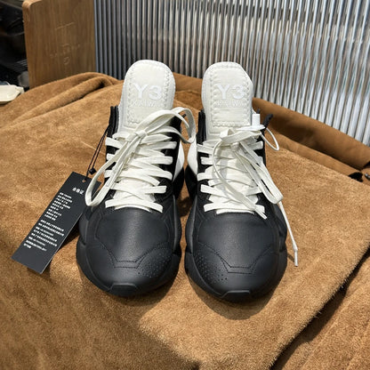 FNew Fashion Man Casual Shoes Cowhide Leather Round-toe Men Sneakers Lace-up Sports Shoes Outdoor Camping Trainers Driving Shoes