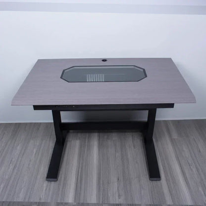 xzzY1 Computer case integrated table transparent desktop assembly machine drawer type large chassis electric lifting e-sports ta