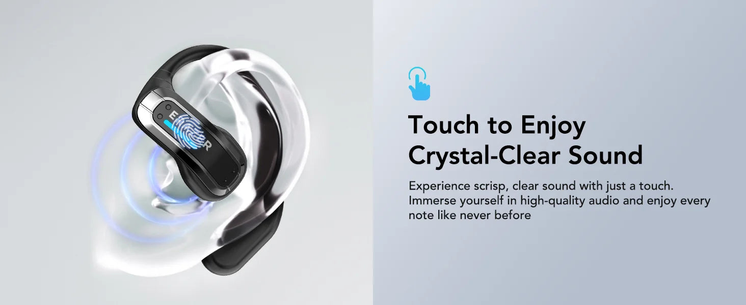 ERAZER X8 AI Translator Earbuds Gaming Bluetooth 5.4 Wireless Headphones Low latency HD Call Earphones with Mic Waterproof - Kimlud