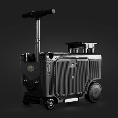2026 4-Wheel Smart Ride-On Suitcase for Elderly/Kids - 8km/h, 150kg Load, Cabin-Friendly (3C Certified Battery) - Saudi Approved - Kimlud