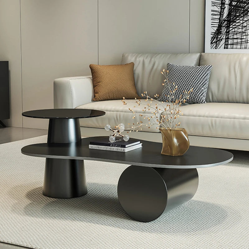 Creative Aesthetic Side Table Luxury Space Saving Coffee Tables Minimalist Modern Mesa De Centro De Sala Living Room Furniture - Kimlud