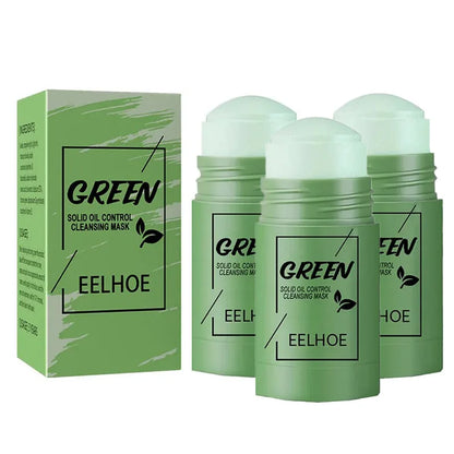Green Tea Cleansing Solid Face Mask Stick Cleans Pores Remove Acne Blackhead Oil Control Lighten Moisturizing Beauty...