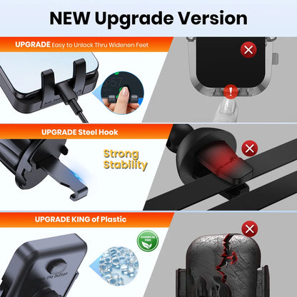 TOPK Car Phone Holder for Car Air Vent Telephone Holder for Car, 360° Adjustable Car mobile support for iPhones & Androids (4"-7 - Kimlud
