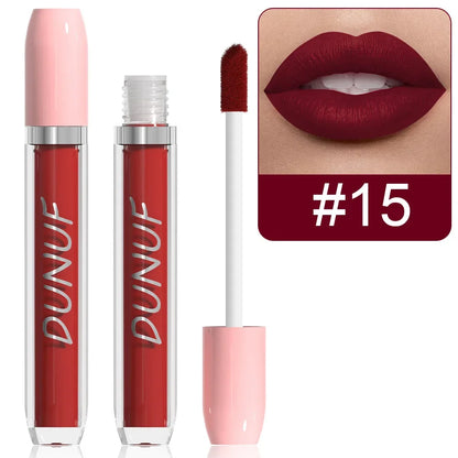 25 Color Velvet Matte Lipstick Liquid Waterproof Sexy Red Matte Lip Glaze Non-Stick Halloween Makeup Not Easy To Fade...