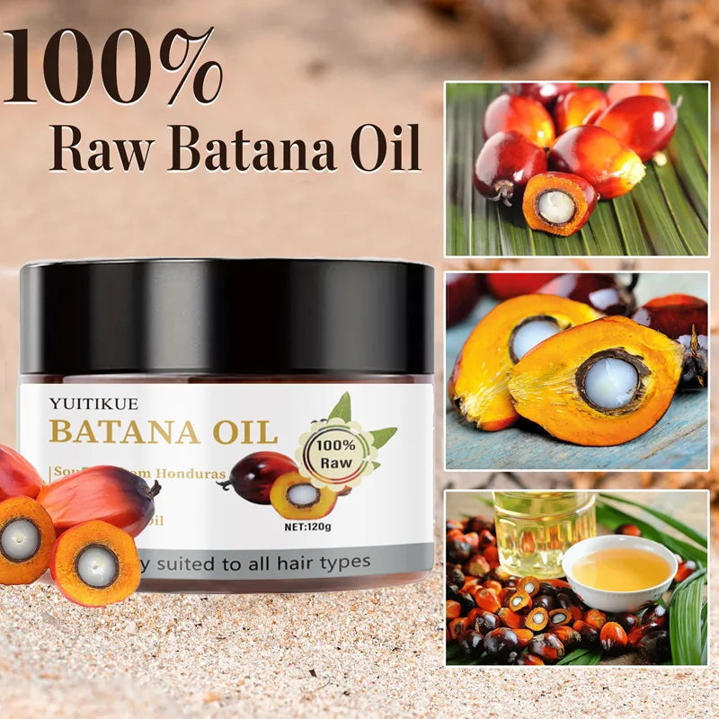 Organic Batana Hair Oil, moisturizing and nourishing, smooth and shiny, anti-frizz, restores hair's natural luster
