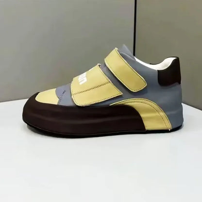 Sneaker Casual Men Designer Cover Bottom Board Shoe Fashion Microfiber Leather/Mesh Breathable Increased Internal Platform Shoes