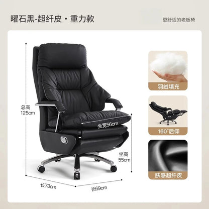 Aesthetics Massage Chair Swivel Lift Comfortable Office Nordic Design Rotating Chair Footrest Ergonomic Bureau Meuble...