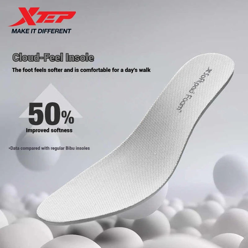 Xtep Little Basque 2 Casual Shoes for Men 2025 Summer Vintage Breathable Comfortable Non-Slip Durability Sneakers 875219320017