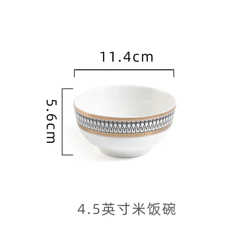 European Ceramic Steak Plates Household Tableware Golden Bead Ceramic Plates Western Food Plate Banquet Dessert Plates Kitchen