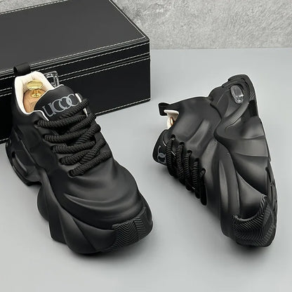 Fashionable Men's Shoes, 2025 Autumn Sports and Leisure Dad Shoes, Versatile Thick Soled High Rise Minimalist Board...