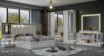Furniture Bed Master Bedroom Set Paint Melamine MDF Bedroom Set Bedroom Furniture - Kimlud