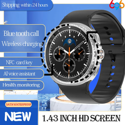 Fashion Smart Watch Blue Tooth Call Watches Heart Rate Waterproof SmartWatch Voice Assistant NFC Sport Fitness Music Bracelet