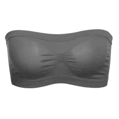 Summer Free Size Tube Invisible Bra Breathable Back Mesh Strapless Crop Top Women Ladies Sexy Bralette Bra Dress Shouderless Top