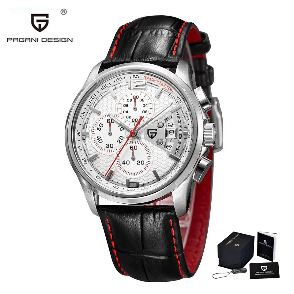 PAGANI DESIGN 2024 Men Quartz Watches Luxury Brands Fashion Movement Military Watches Leather Quartz Watches Relogio Masculino