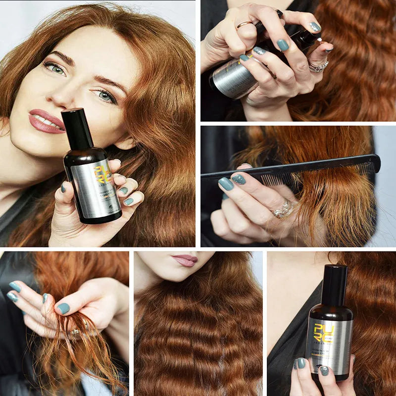 PURC Morocco Argan Oil Smoothing Hair Treatment Repair Damaged Frizz Hair Care Products for Women 100ml | Kimlud Premium Purc