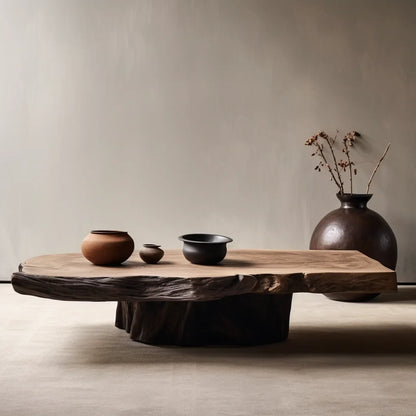 Aesthetic Wood Coffee Table Antique Designer Modern Living Room Decoration Coffee Table Unique Service Meubles Home Furniture - Kimlud